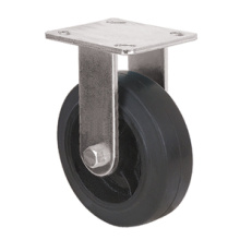 Heavy Duty Caster Series- 8in. Rigid - Rubber Wheel