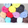 Discount Solid Color Coral Fleece Blanket Throw