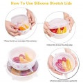 High Quality 6 Packs Silicone Stretch Food Cover