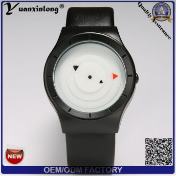 Personalizado reloj de diseño de cuero correa reloj cronógrafo Casual Girl Señoras reloj de cuarzo reloj de pulsera