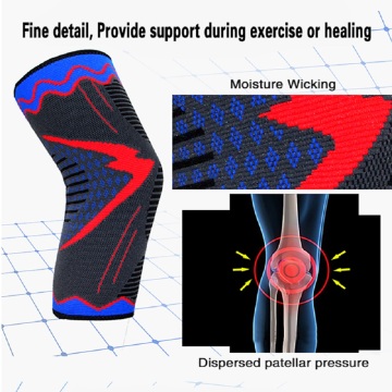 Anti-slip fitness knee sleeves