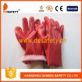 100% Cotton Liner PVC Gloves with Smooth Finished Dpv111