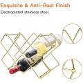 10 Bottles Metal wire Countertop Wine Holder