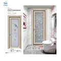 Aluminium Bathroom Glass Flush Door Price Design With Glass