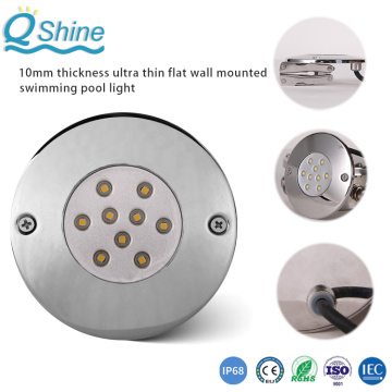 Thin 9mm Stainless Steel LED  Pool Light