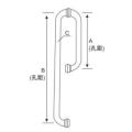 Round Tube Bath Shower Handle