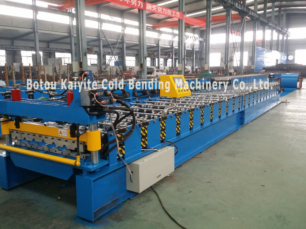 Trapezoid Roofing Sheet Cold Roll Forming Machine