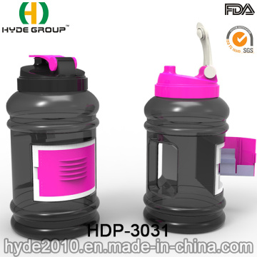 2017 mejor calidad 2.2L plástico PETG botella de agua, botella de agua BPA libre portátil plástico 2.2L deporte gimnasio (HDP-3031)