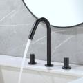 Deck Mount Black Bathroom Faucet Mixers