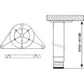 Pied de table Avec base en alliage d&#39;aluminium de type FGV