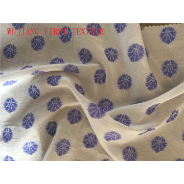 Soie Coton Poly jacquardfabric