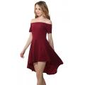 Vestidos casuales de Swallowtail Swing de hombro grande para mujer