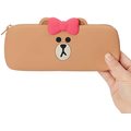 Choco Character Cute Silicone Pencil Case Pouch Bag