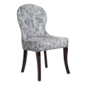 Wooden Modern Velvet Fabric Dining Room Chairs