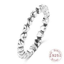 Banda de anillos de plata esterlina antigua para las mujeres (sri0027-b)