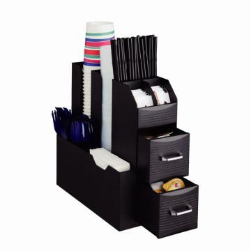 Condimento de café de plástico y otros accesorios Caddy Coffee Organizer