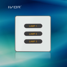 3 Gangs Lighting Switch Touch Panel Aluminiumlegierung Material (ID-ST1000L3)