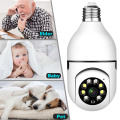 Vision nocturne de sécurité à domicile CCTV SURVEILLANCE DE LED PTZ 360 HAUTER LAMPE E27 Réseau Smart Bulbe WiFi