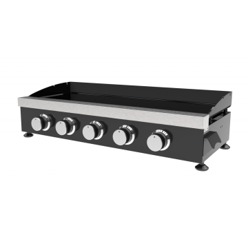 Five Burner Cold-Rolled Steel Gas Plancha