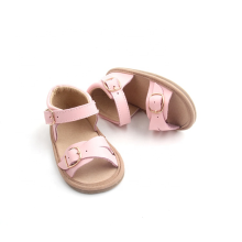 Sandales en cuir unisexe pour enfants de couleur unisexe