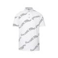 Polo Collar Letter Print Men's Top