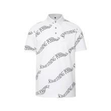 Polo Collar Letter Print Men's Top