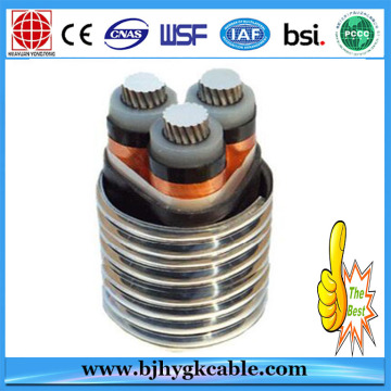8.7-15kv Aluminum Alloy Conductor XLPE Insulated PVC Sheathed Steel Wire Armoured Power Cable