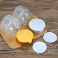 Jar de crème rond en verre givré en verre givré 30 ml