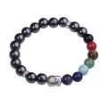 7 Chakra Gemstone Buddhism & Buddha Alloy Magnetic Bracelet