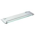 Square clip holder glass shelf for bathroom