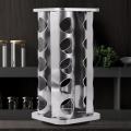 Stainless Steel Glass Canister Seasoning Rack