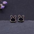 Boucles d&#39;oreilles mignonnes en acier inoxydable de mode chirurgicale