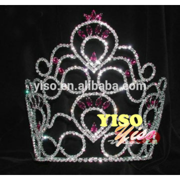 decorated classic flower crystal adult austrian tiara