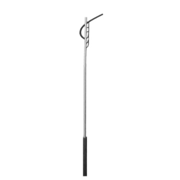 8 meters high rural street bent-arm lamp