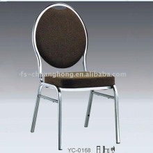 Brilhante volta do metal volta jantar cadeira mobiliário (yc-zg54)