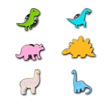 Personalisierte Cartoon Metal Cute Antier Dinosaurier Badge Pin