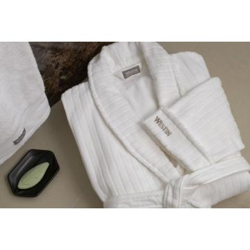 100%cotton luxury five star hotel Velour  bathrobe