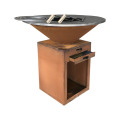 Rusty Corten Barbecue Charcoal BBQ Grills