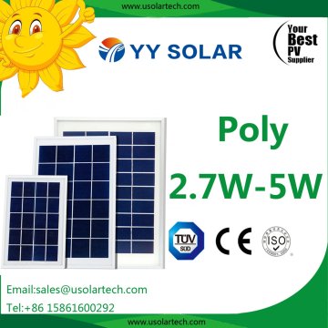 Panel solar de 3W / 5W / 10W 18V para las luces solares en la acción