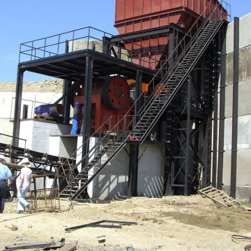 Coal jaw crusher for brick block machine