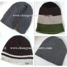 Factory hot selling winter men acrylic knitted cap