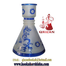 Good Quality Medium Conical Celadon Color Hookah Bottle