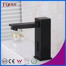 High Quality Solid Brass Black Automatic Sensor Faucet Bathroom Tap