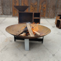 Corten Steel Metal Fire Pit Fire Bols