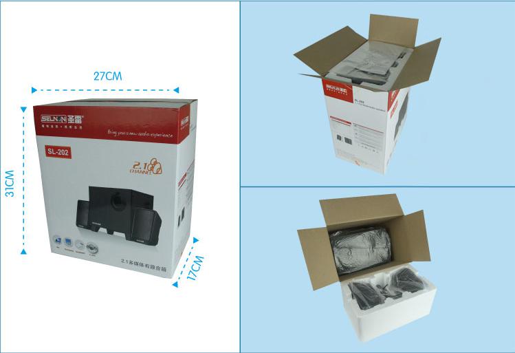 2.1 speaker product packing picture