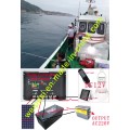 Rééquipement Énergie solaire pour bateaux de pêche, Panneau solaire + Lumière solaire marine + Lumière flottante + Batteries solaires