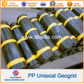 HDPE PP Uniaxial Ux Geogrid pour le renforcement des murs de soutènement