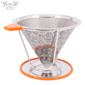 Pour Over Coffee Filter Reusable Cone Filter