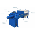 Automatic filter press with cloth washing system