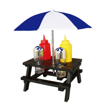 6pcs BBQ picnic tabel condiment set